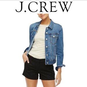 J. Crew Black Chinos 100% Cotton "Broken in" 3 Inch inseam shorts Women's Size 4